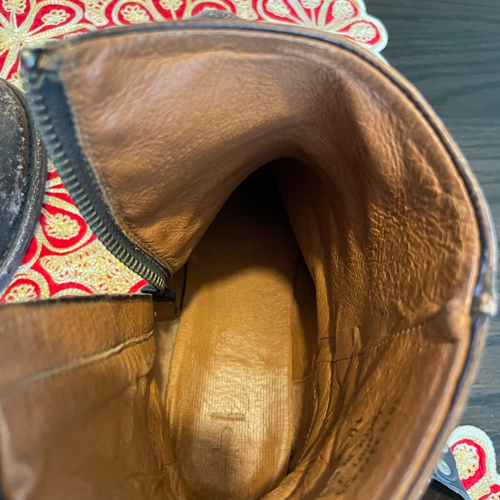 Frye Black and Brown Ankle Boots - Picture 6 of 8